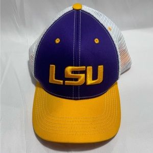 LSU TIGERS BALL CAP SNAPBACK HAT. RARE COLOR PATTERN. HEADWEAR. GEAUX TIGERS.